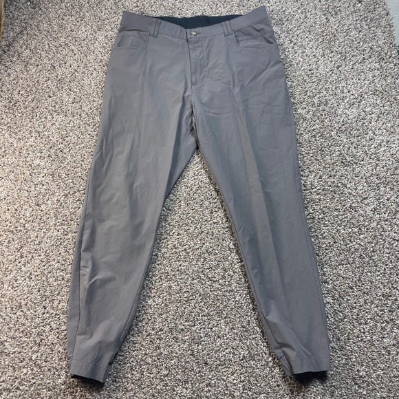 BYLT Premium Basics Other - BYLT Premium Basics Everyday Pant Mens 34 Grey Jogger Chino Stretch Trousers